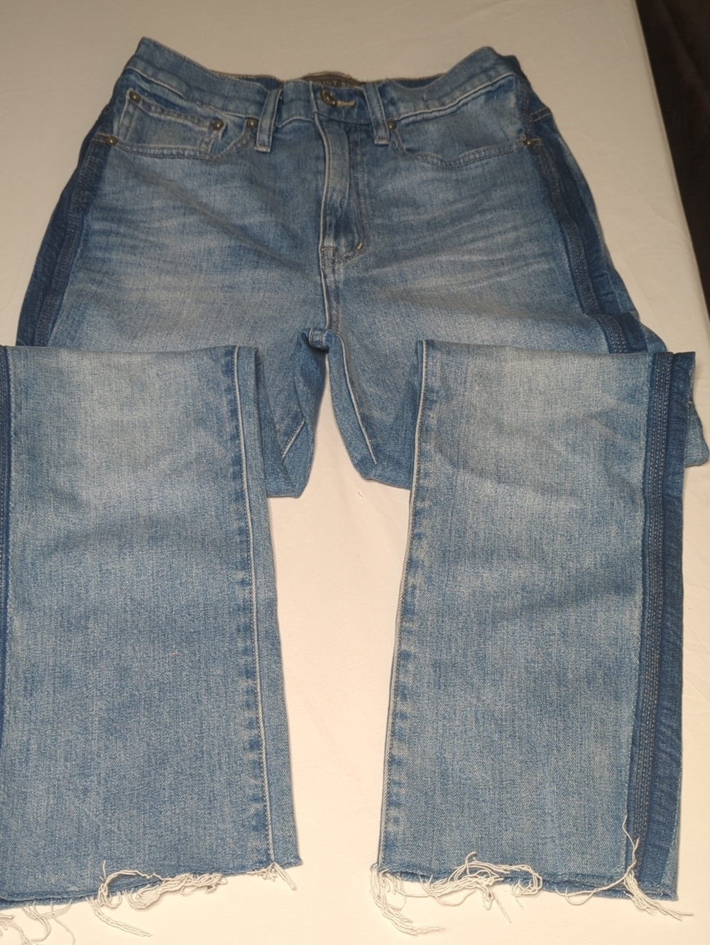 Women's Point Sur Light Blue Straight Jeans with Side Contrast. Size 27